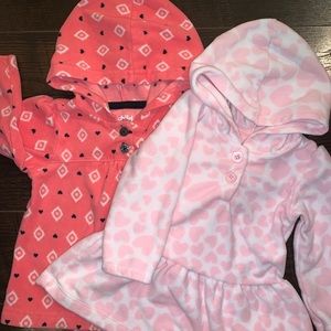 Bundle Carter’s Girl’s Fleece Hooded Top